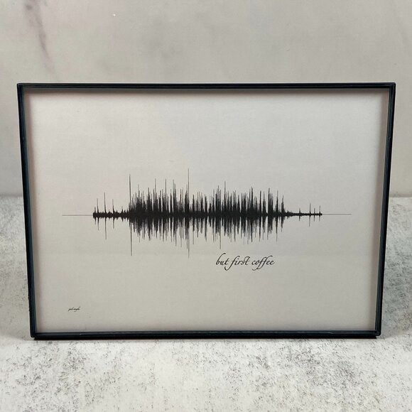 But First Coffee Soundwave Wall Art - Premade - Picture 1 of 4
